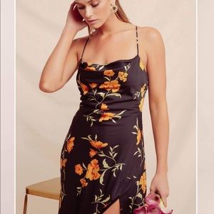ASTR the Label Gaia Floral Midi Dress